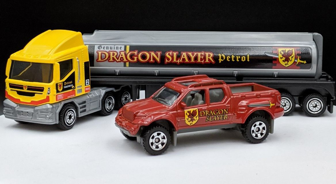 MBX Fuel Tanker and Cabover Dragon Slayer Livery