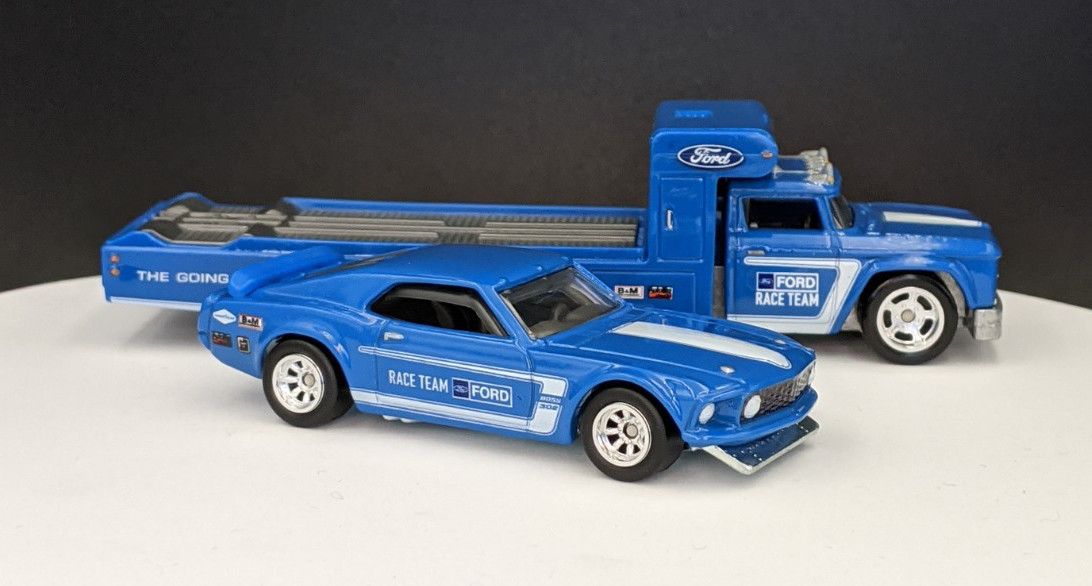 Ford Mustang Boss 302 Ford Race Team Livery and Truck