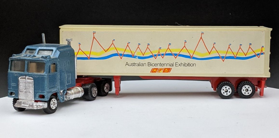 Kenworth Cabover with Australian Bicentennial Exhibition Trailer.