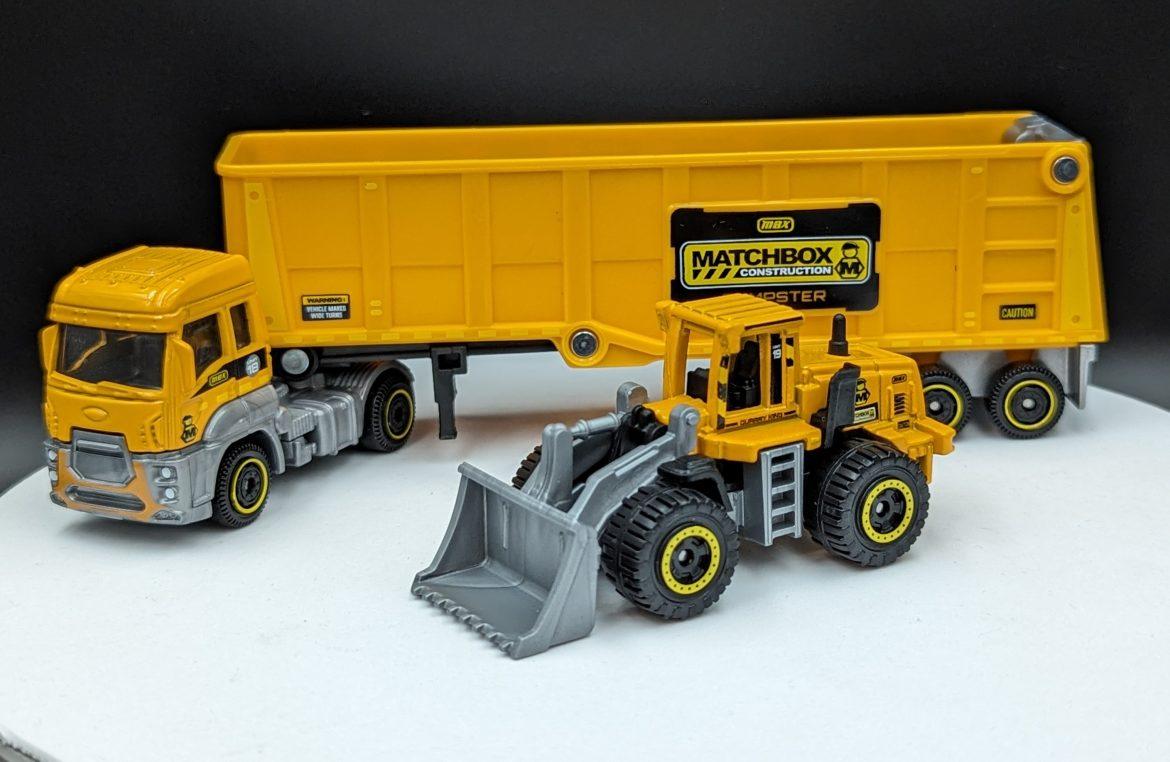 Ford Truck with Tip Trailer and Digger